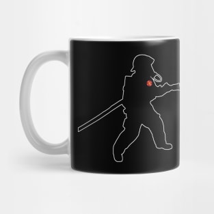 Firefighter Fire Rescue Silhouette Fire Hero Thin Red Line Mug